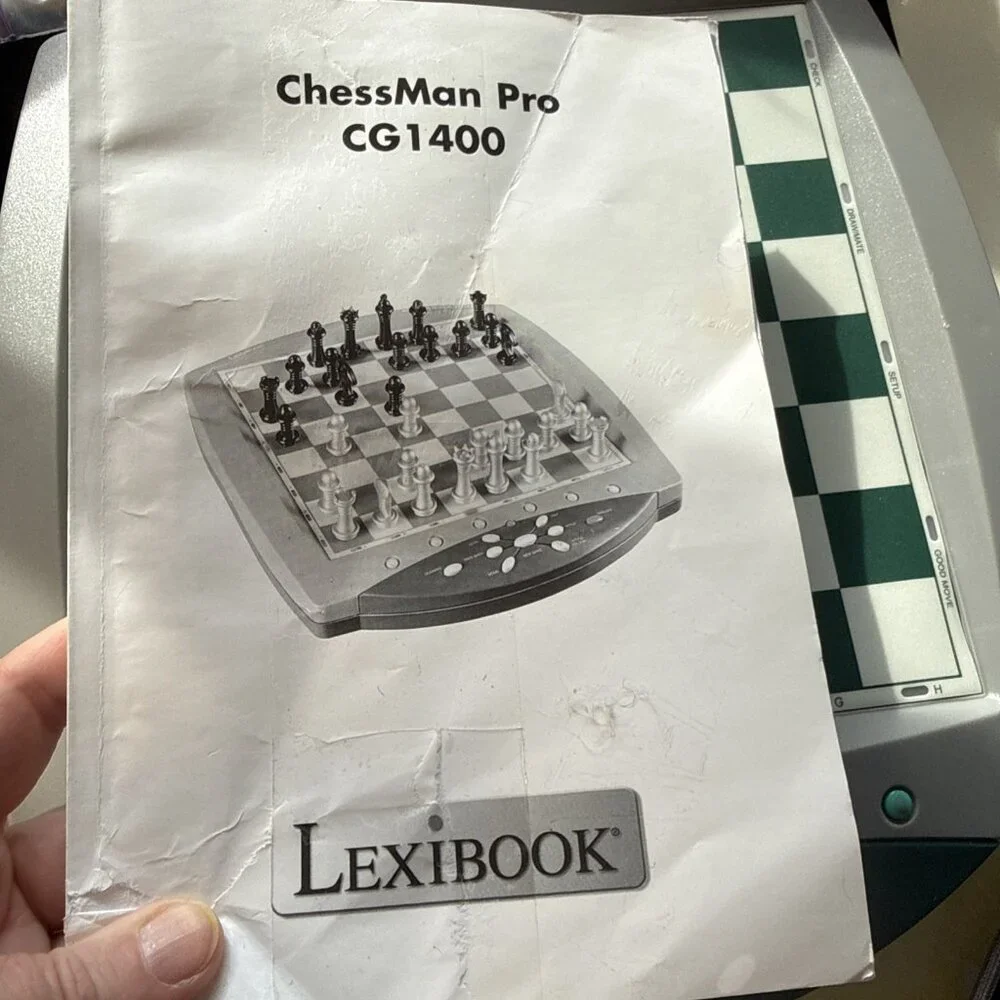 CHESSMAN Pro Lexibook CG 1400 Electronic Chess Game 2002 TIMER Instructions - Picture 7 of 16